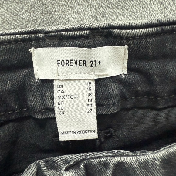 Forever 21 Gray Skinny leg high rise Jeans with Vintage Distressing - Picture 2 of 3